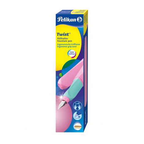 Pióro wieczne Pelikan Twist Różowo-turkusowe - 4